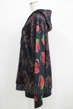 画像2: NieR Clothing / 総柄プルパーカー  黒 H-25-05-22-041-PU-TO-KB-ZH