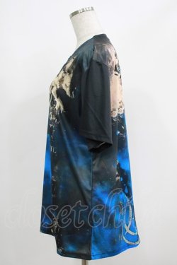 画像2: anonenone / プリントTシャツ XL ブルー H-25-05-22-043-PU-TO-KB-ZH
