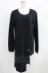 画像1: MiDiom / One Side Long Cut&Sewn  ブラック H-25-05-22-044-PU-TO-KB-ZH (1)