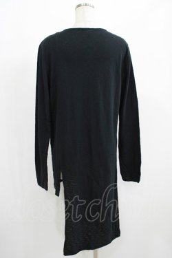 画像3: MiDiom / One Side Long Cut&Sewn  ブラック H-25-05-22-044-PU-TO-KB-ZH