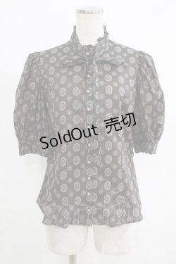 画像1: Sheglit / "Luminous"パフブラウス  ブラック H-25-05-22-045-EL-BL-KB-ZH