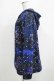 画像2: NieR Clothing / 総柄ZIPパーカー  青 H-25-05-22-047-PU-TO-KB-ZH (2)