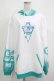 画像1: CYBER Cherry / 猫耳変則HOODIE  EMERALDxWHITE H-25-05-22-048-PU-TO-KB-ZH (1)
