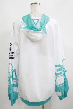 画像3: CYBER Cherry / 猫耳変則HOODIE  EMERALDxWHITE H-25-05-22-048-PU-TO-KB-ZH