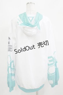 画像3: CYBER Cherry / 猫耳変則HOODIE  EMERALDxWHITE H-25-05-22-048-PU-TO-KB-ZH