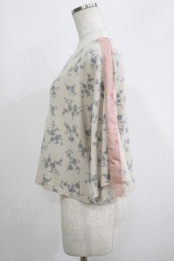画像2: merry jenny / flowerワッフルtops  ピンクベージュ H-25-05-22-052-LO-TO-KB-ZH