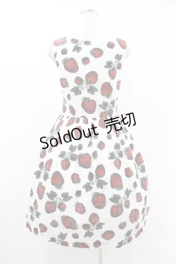 画像2: Q-pot. / ストロベリーフィールドスリーブレスドレス  白 H-25-05-22-1031-QP-OP-KB-ZH