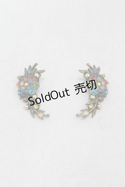 画像1: Michal Negrin / フラワーイヤリング  ゴールド H-25-05-22-1007-LO-AC-KB-ZH
