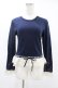 画像1: Jane Marple / トーションレースカットソー  ネイビー H-25-05-22-1053-JM-TO-KB-ZH (1)