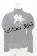 MILK / Kiki＆Lala Horse Riding パフTops  ブラック H-25-05-22-1056-ML-TO-KB-ZH