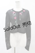 MILK / ローズニットカーデ【MILK×jouetie】  ブラック H-25-05-22-1057-ML-TO-KB-ZH