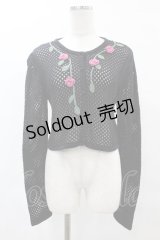 MILK / ローズニットカーデ【MILK×jouetie】  ブラック H-25-05-22-1057-ML-TO-KB-ZH