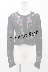 MILK / ローズニットカーデ【MILK×jouetie】  ブラック H-25-05-22-1057-ML-TO-KB-ZH