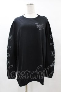 Candy Stripper / コジコジの名？台詞 L/S TEE  ブラック H-25-05-22-1060-PU-TO-KB-ZH