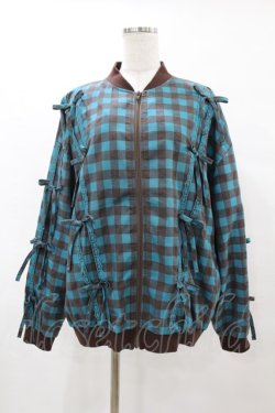 画像1: Candy Stripper / FLIRTY RIBBON BLOUSON  ブルーチェック H-25-05-22-1061-PU-JA-KB-ZH