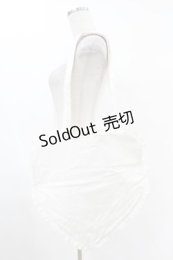 画像1: merry jenny / ハートフリルトート  オフホワイト H-25-05-22-1009-LO-BG-KB-ZH