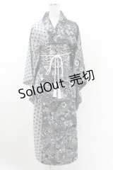 Qutie Frash / 2024 浴衣3点セット  ブラック H-25-05-22-1011-QU-OP-KB-ZH