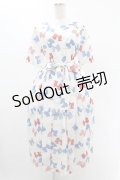 Jane Marple / Anniversary ribbonsマリンカラードレス M オフ H-25-05-22-1014-JM-OP-KB-ZH