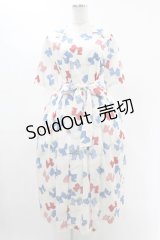 Jane Marple / Anniversary ribbonsマリンカラードレス M オフ H-25-05-22-1014-JM-OP-KB-ZH
