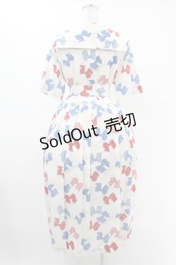 画像2: Jane Marple / Anniversary ribbonsマリンカラードレス M オフ H-25-05-22-1014-JM-OP-KB-ZH