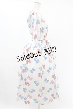 画像3: Jane Marple / Anniversary ribbonsマリンカラードレス M オフ H-25-05-22-1014-JM-OP-KB-ZH