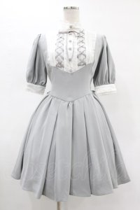 ATELIER PIERROT / Haunted Doll Dress  グレー×ホワイト H-25-05-22-1016-EL-OP-KB-ZH