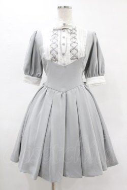 画像1: ATELIER PIERROT / Haunted Doll Dress  グレー×ホワイト H-25-05-22-1016-EL-OP-KB-ZH