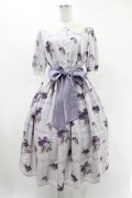 Melody BasKet / Violet laceスクエアカラーワンピース L バイオレット H-25-05-22-1017-LO-OP-KB-ZH