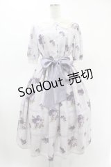 Melody BasKet / Violet laceスクエアカラーワンピース L バイオレット H-25-05-22-1017-LO-OP-KB-ZH