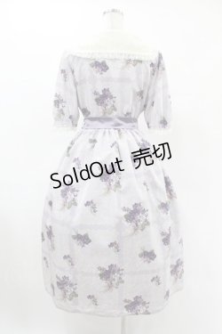 画像2: Melody BasKet / Violet laceスクエアカラーワンピース L バイオレット H-25-05-22-1017-LO-OP-KB-ZH
