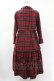 画像2: Jane Marple / Tartan checkティアードドレス M ロイヤル H-25-05-22-1018-JM-OP-KB-ZH (2)