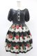 画像1: Leur Getter / Antique Lace Strawberry袖付きワンピース M ブラック H-25-05-22-1020-LU-OP-KB-ZH (1)
