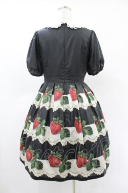 画像2: Leur Getter / Antique Lace Strawberry袖付きワンピース M ブラック H-25-05-22-1020-LU-OP-KB-ZH