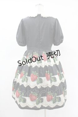 画像2: Leur Getter / Antique Lace Strawberry袖付きワンピース M ブラック H-25-05-22-1020-LU-OP-KB-ZH