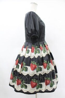 画像3: Leur Getter / Antique Lace Strawberry袖付きワンピース M ブラック H-25-05-22-1020-LU-OP-KB-ZH