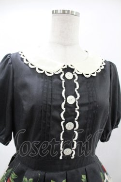 画像4: Leur Getter / Antique Lace Strawberry袖付きワンピース M ブラック H-25-05-22-1020-LU-OP-KB-ZH