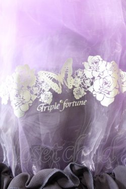 画像4: Triple fortune / オーガンジースカート  パープル H-25-05-22-1025-EL-SK-KB-ZH