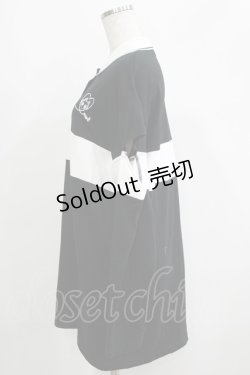 画像2: NieR Clothing / 襟付きプルオーバー  黒×白 H-25-05-22-055-PU-TO-KB-ZH