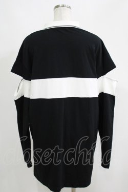 画像3: NieR Clothing / 襟付きプルオーバー  黒×白 H-25-05-22-055-PU-TO-KB-ZH