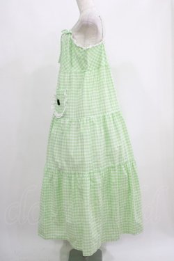 画像2: Katie / TERRIER PARADE sun dress FREE GREEN GINGHAM H-25-05-22-006-LO-OP-KB-ZH