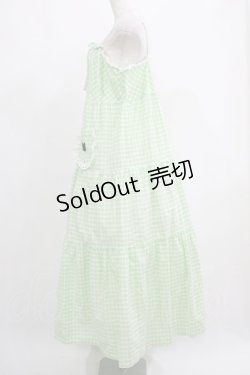画像2: Katie / TERRIER PARADE sun dress FREE GREEN GINGHAM H-25-05-22-006-LO-OP-KB-ZH
