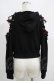 画像3: NieR Clothing / レースアッププルパーカー  黒 H-25-05-22-056-PU-TO-KB-ZH (3)