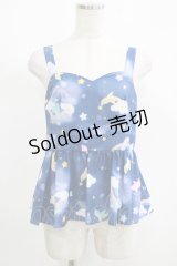 MILK / ドルフィンキャミ  ブルー H-25-05-22-062-ML-TO-KB-ZH