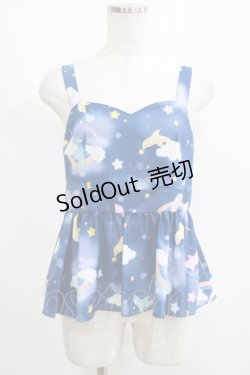 画像1: MILK / ドルフィンキャミ  ブルー H-25-05-22-062-ML-TO-KB-ZH