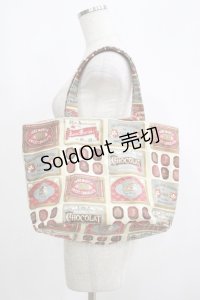 Jane Marple / Chocolat classiqueトートバッグ  アイボリー H-25-05-22-067-JM-BG-KB-ZH