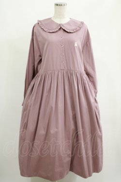画像1: merry jenny / teddy刺繍ワンピース  ピンク H-25-05-22-008-LO-OP-KB-ZH