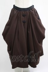 Qutie Frash / 袴ロングスカート  茶 H-25-05-22-011-QU-SK-KB-ZH
