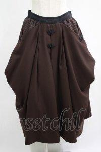 Qutie Frash / 袴ロングスカート  茶 H-25-05-22-011-QU-SK-KB-ZH