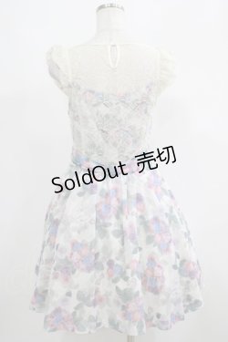 画像3: elements,H / マスケラローズレース切替ワンピース  オフ H-25-05-22-013-PU-OP-KB-ZH