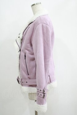 画像2: NieR Clothing / 防寒2WAYボアムートンコート  くすみピンク H-25-05-22-019-PU-CO-KB-ZH